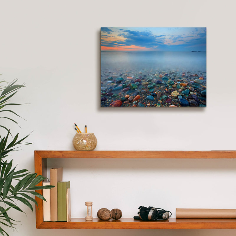 «Candy Coast» par Patrick Zephyr, art mural sur toile, H 12 po x l 16 po x P 0,75 po