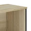 Bibliothèque vidaXL Bois d'ingénierie, métal-1768641661-1768641660
