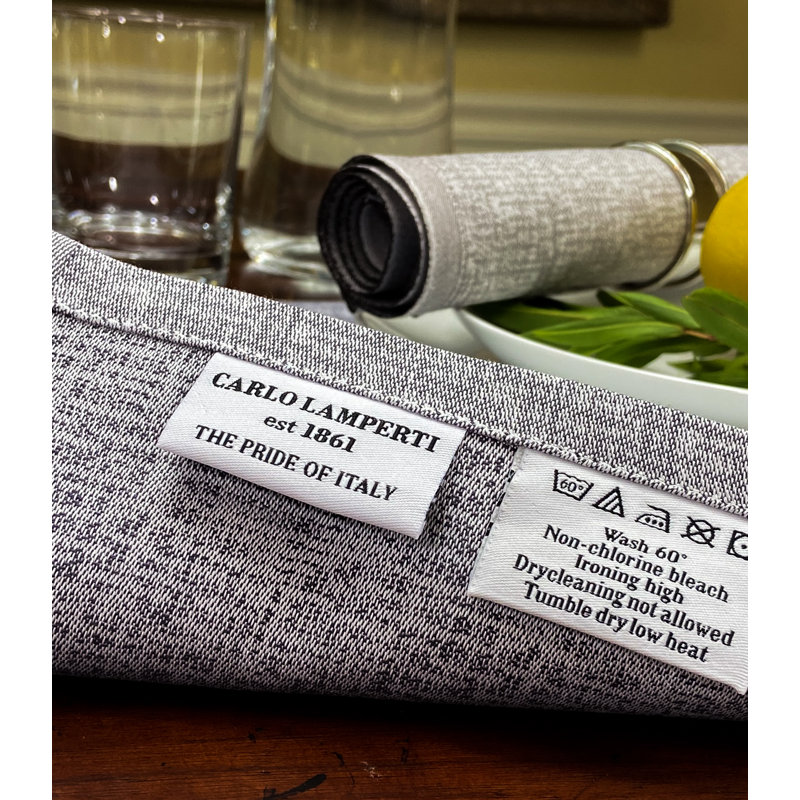 CARLO LAMPERTI Italy | Occidente Premium European Cotton Tablerunner | Eco-Friendly |Machine Washable Cloth Tablerunner For Spring, Summer, Kitchen, Wedding, Dining