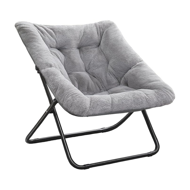 Carri Upholstered Accent Chair, Gray Polyester Blend