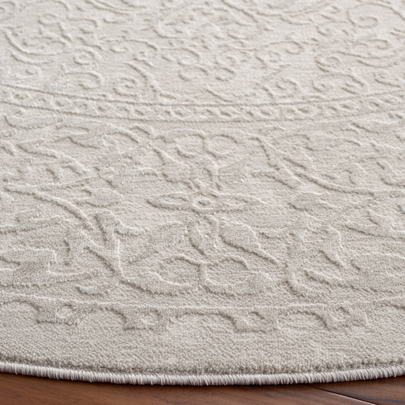 Reflection Performance Oriental Indoor Rug, 6'-7" x 6'-7" Round