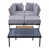 Coussin gris clair / structure noire est en rupture de stock