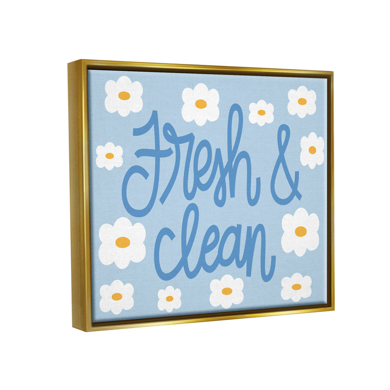 "Fresh & Clean Blue Daisy" par Taylor Shannon Designs, impression, H 17 po x l 21 po x P 1,7 po