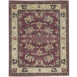 Hand-Knotted High-Quality Red and Gold Area Rug