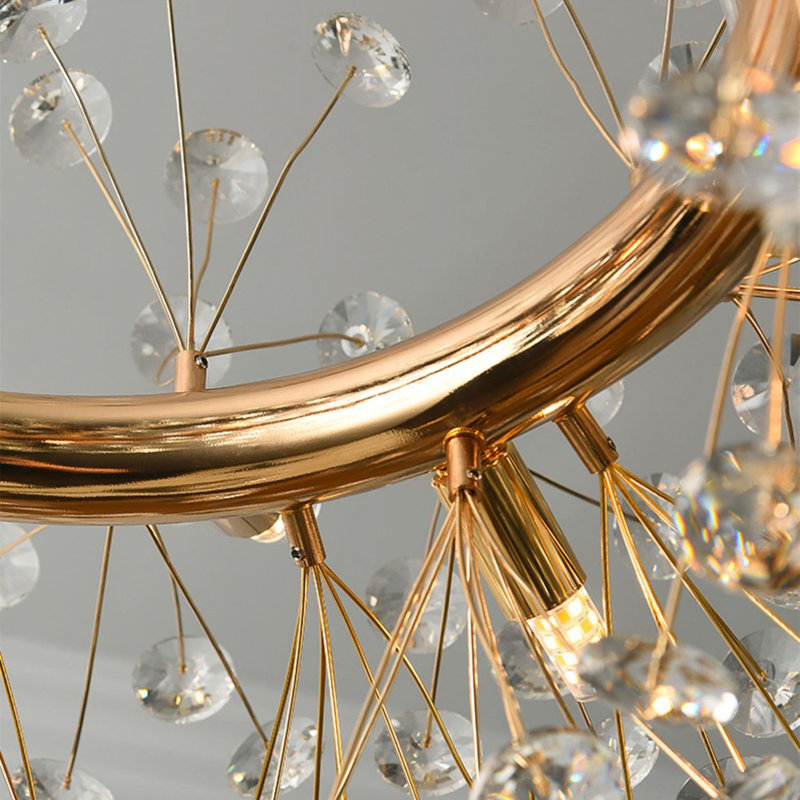 Lustre rond en cristal Dandelion