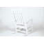 Ensemble de 3 fauteuils à bascule tout temps avec table d'appoint, fauteuils à bascule d'extérieur à l'aspect bois, mobilier de patio robuste pour cour, jardin et porche-1190646012