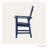 Modern Slatted Outdoor Dining Armchair-1759110170