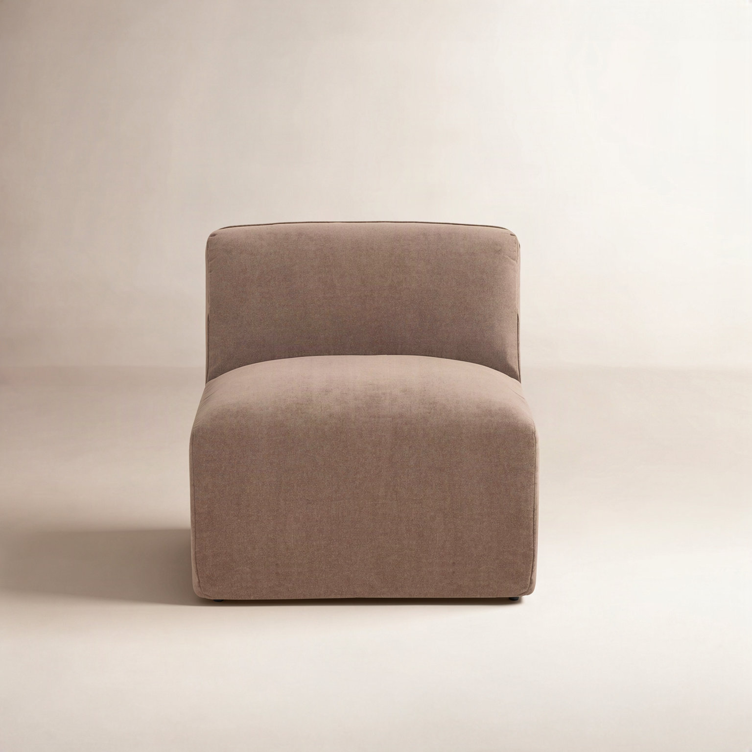 Wilde Slipper Chair, Latte Loft Canvas