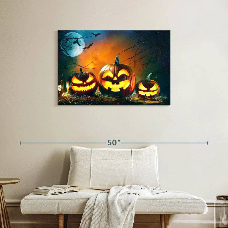 Citrouilles d'Halloween souriant