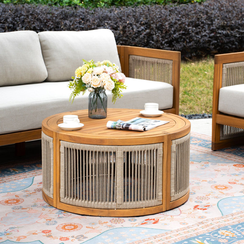 Round Outdoor Side Table, 80cm
