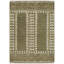 Riviera Hand Knotted Wool Ikat Area Rug in Green-53293285-53293289