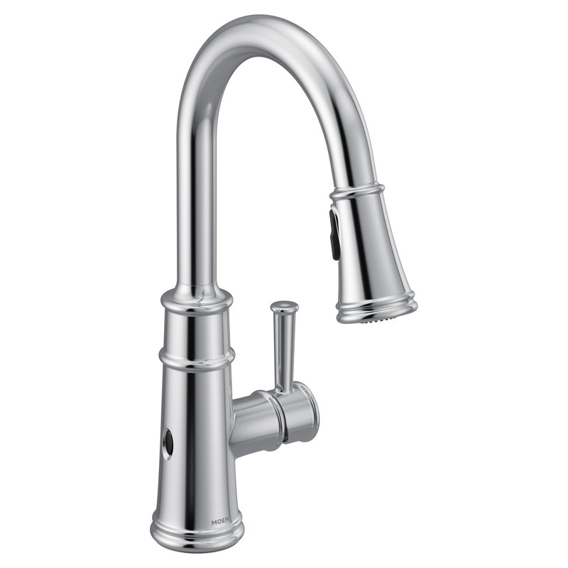 Moen Belfield MotionSense Wave Single Handle Pulldown Kitchen Faucet with Power Clean Technology, Chrome
