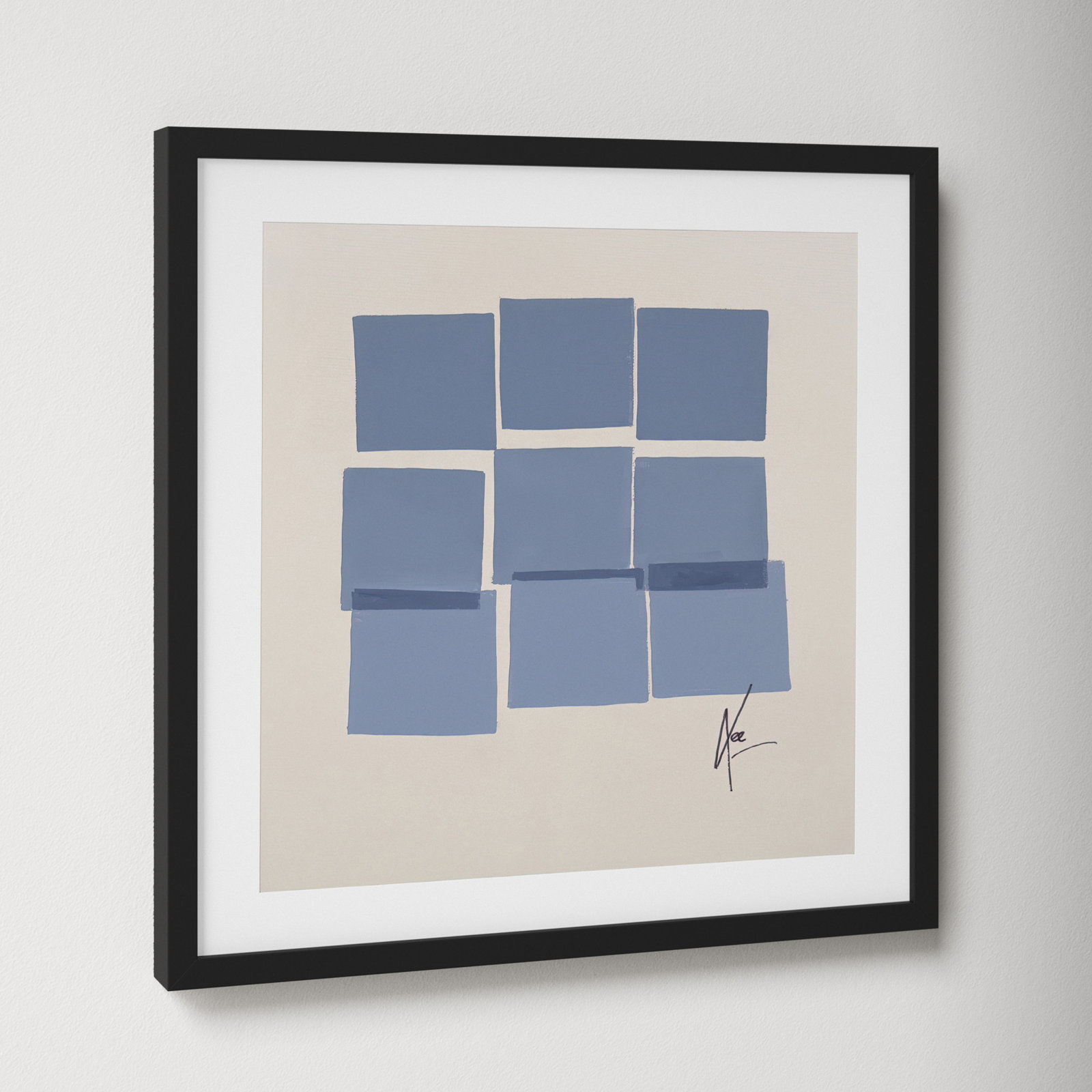 Reflection 1 by Lee Lessem, Black, 16" H x 16" W x 1.25" D