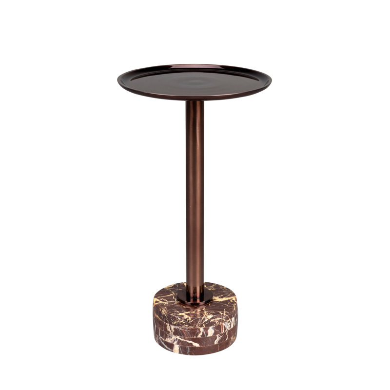 Table de bout à piédestal avec plateau Pose