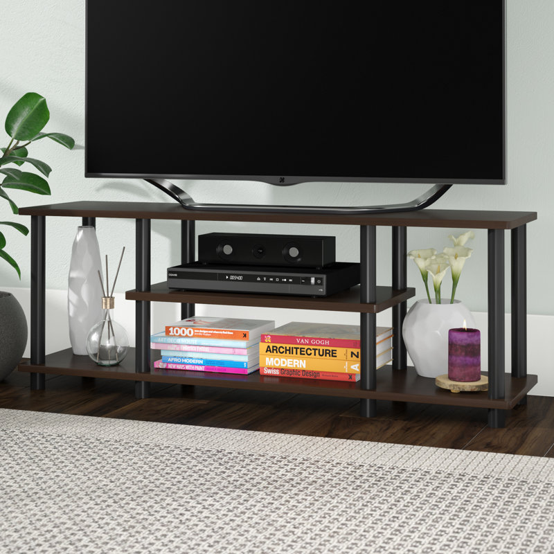Meg TV Stand for TVs up to 50", Dark Brown/Black