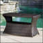 Table d'appoint Berkeley avec trou pour parasol intégré et tablettes spacieuses pour un confort et une commodité extérieurs-2139221944