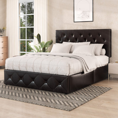Queen Upholstered Storage Sleigh Bed -  Red Barrel Studio®, C7ACF61869FD48CEA182CCE17187E173