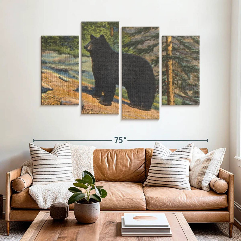 Brampt Black Bear, 42" H x 68" W