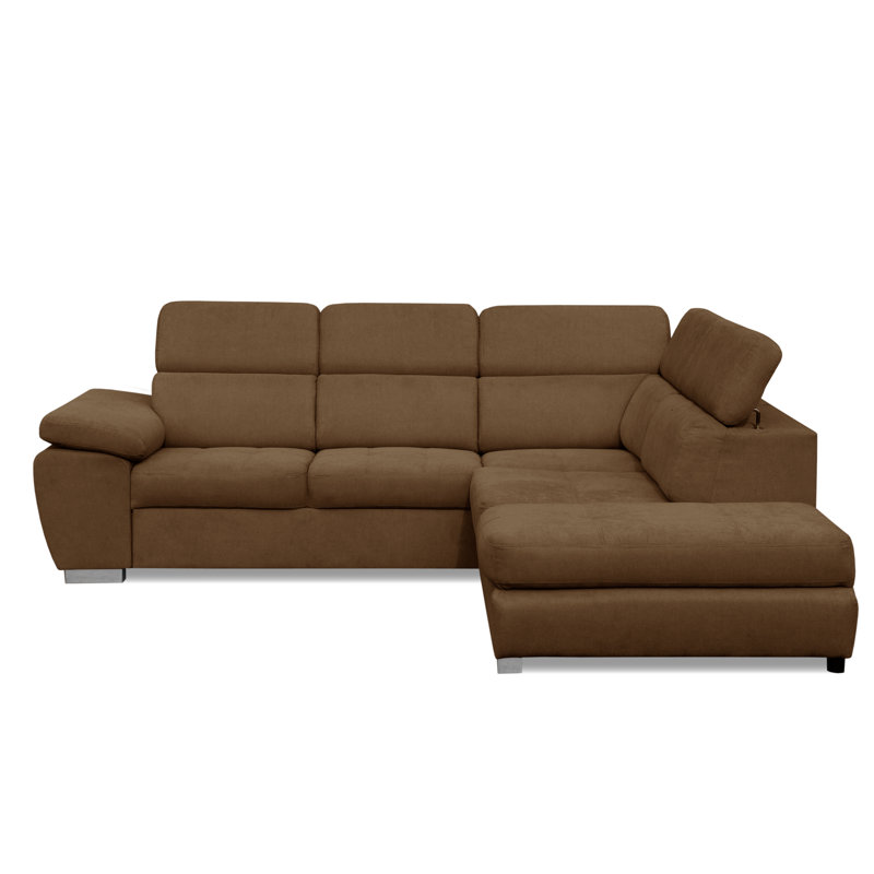 Holli 5 Seater Sofa Bed, Brown, Right