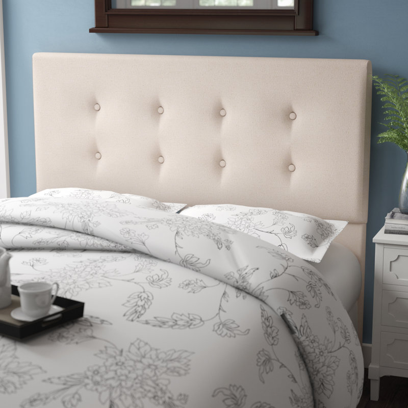 Tête de lit en tissu d'ameublement Bates, Double / Grand