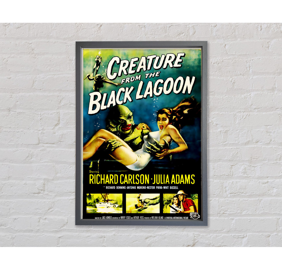 Creature From The Black Lagoon - Einzelner Bilderrahmen Kunstdrucke auf Leinwand