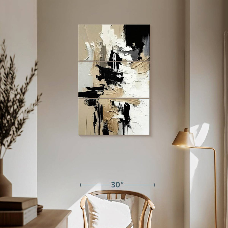Avery Textured Abstract II, 57" H x 36" W
