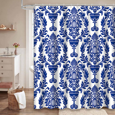 Rideau de douche luxueux avec 12 crochets