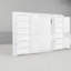 Lit escamotable double gain de place avec rangement, en bois MDF, style moderne blanc pour chambre d'amis