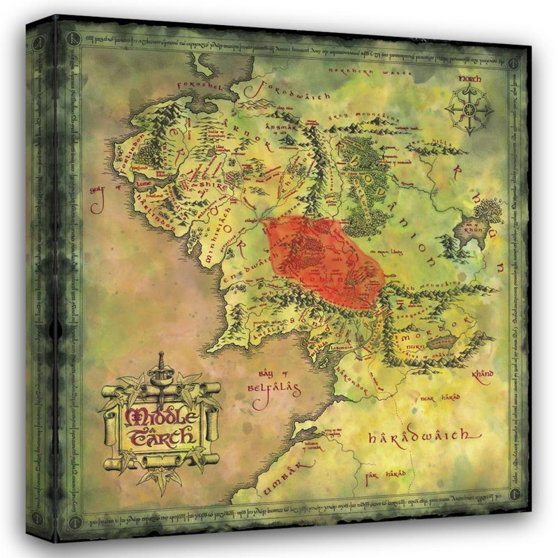 LOTR - Carte IMP-ET0042, H 17 po x l 15 po