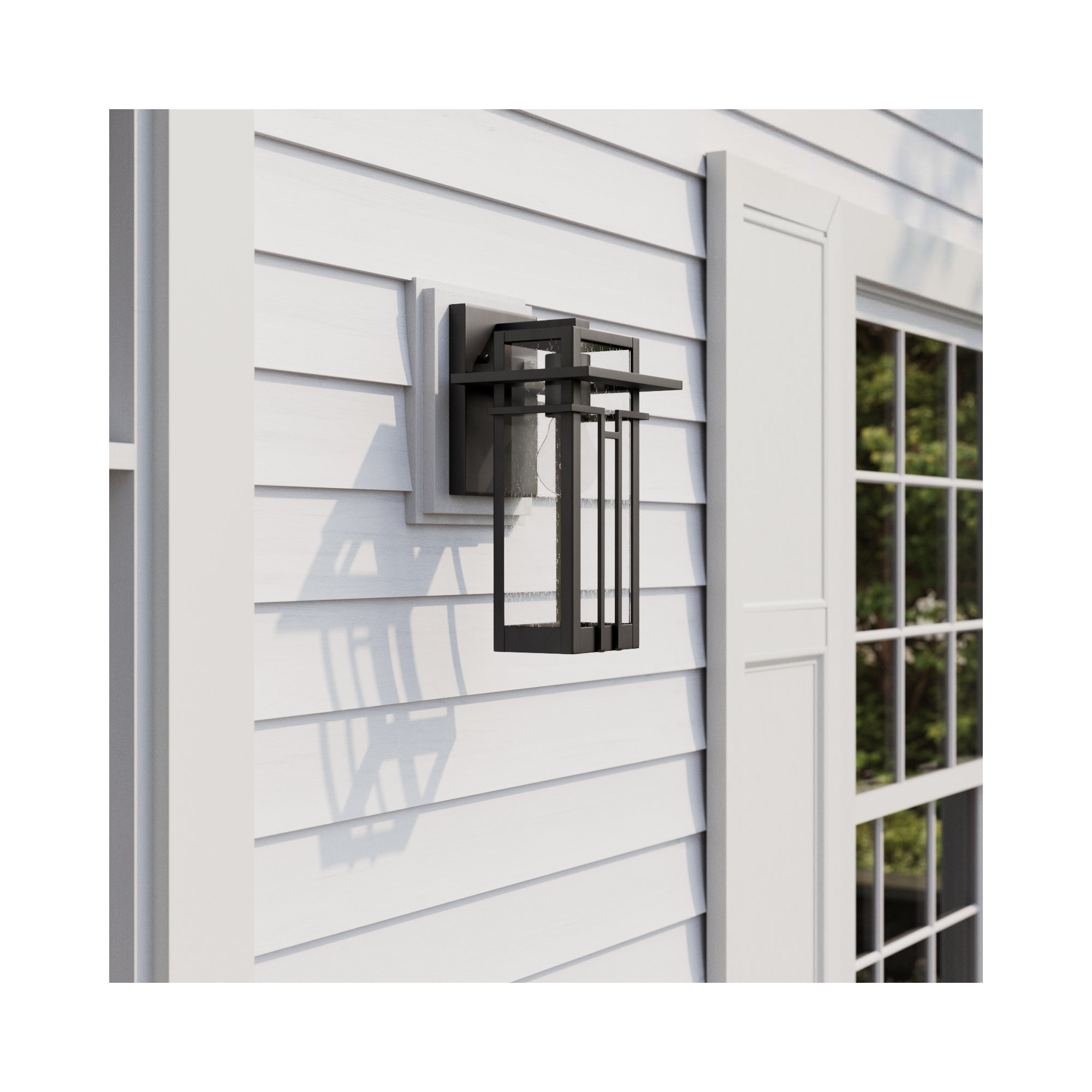 Blithe Single Light Outdoor Wall Light, 14.13" H x 7.63" W x 7.25" D