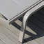 Chaise longue d'extérieur pliante en aluminium