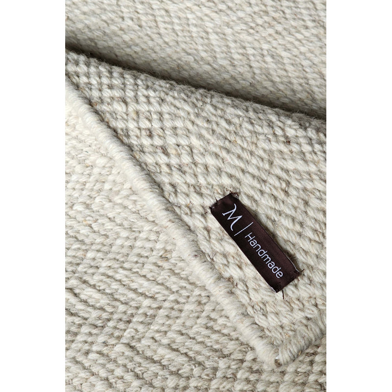 Tapis tressé à la main blanc cassé Ilah, Rectangle 12 pi x 15 pi