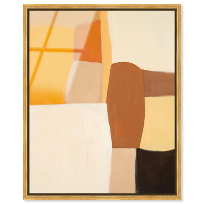 Tawny Hues I High-Gloss Frameless Acrylic Glass Wall Art Abstract Print by Oliver Gal, Ready to Hang, 16 x 20