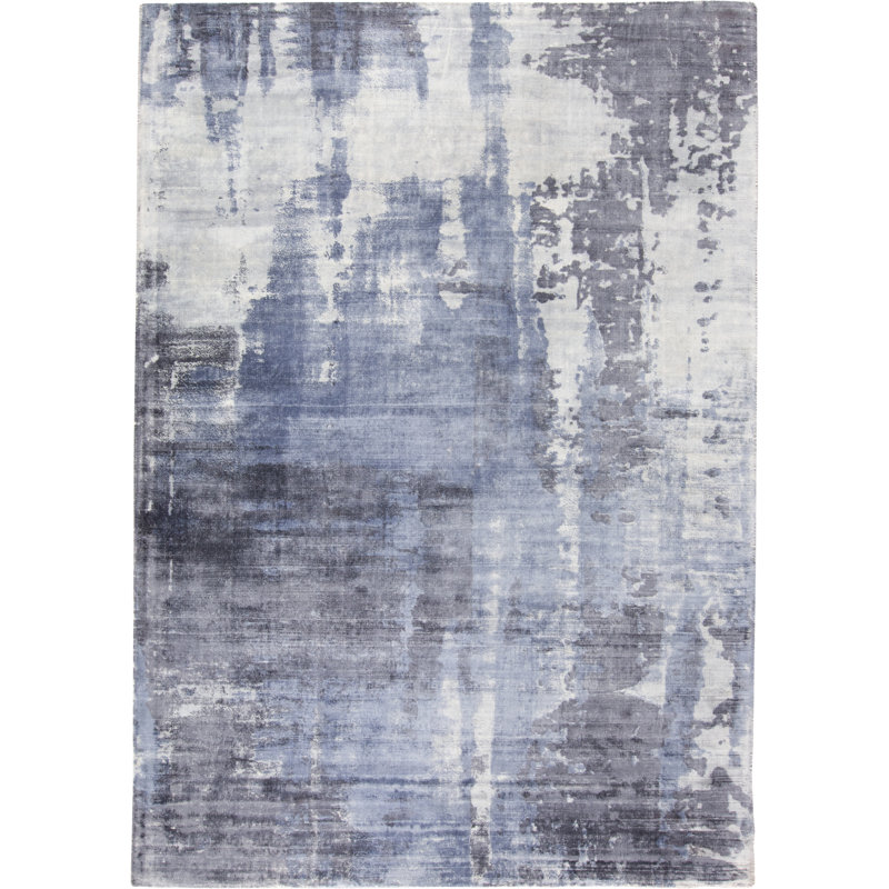 Tapis bleu / ivoire Norsworthy, Rectangle 2 pi x 3 pi