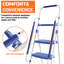 Échelle pliante à 5 marches avec mains courantes et plateau à outils, pédale large antidérapante, charge robuste de 330 lb, escabeau en acier portable pour la cuisine-1054244186