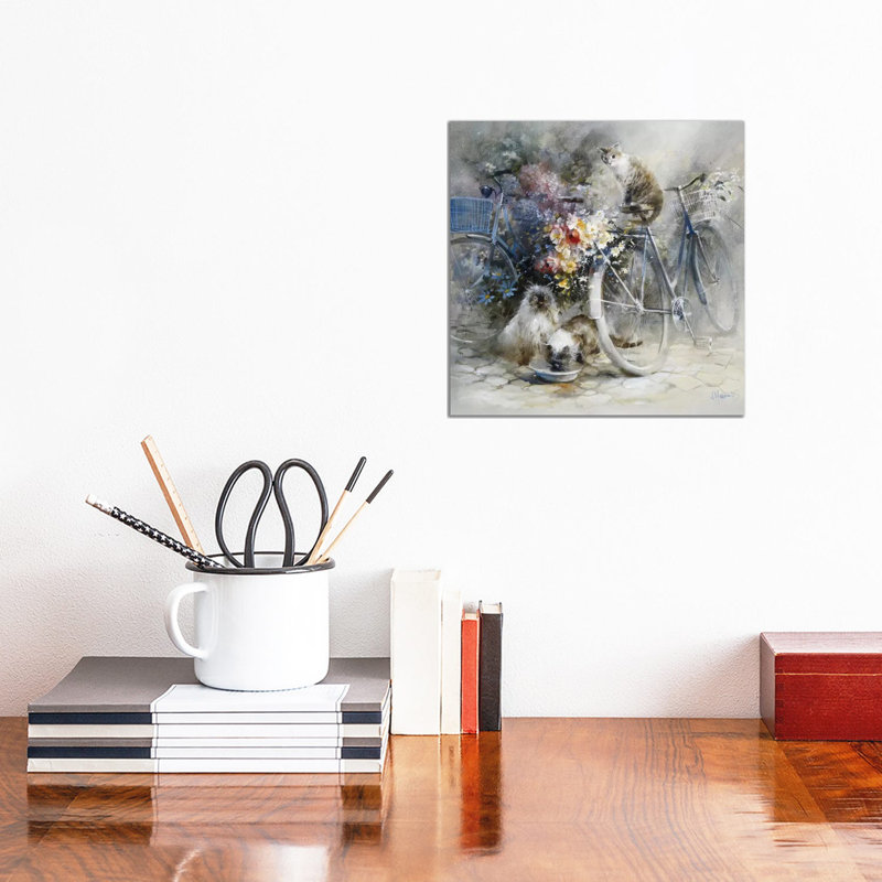 Bicycle Race 1 Piece Wrapped Canvas Painting, 30.48 cm H x 30.48 cm W