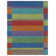 Gemstones Hand-Woven Wool Blue/Red/Orange Area Rug