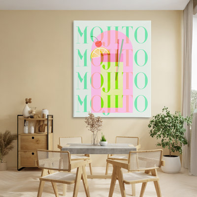 Retro Pastel Mojito Canvas, design by Lil' Rue