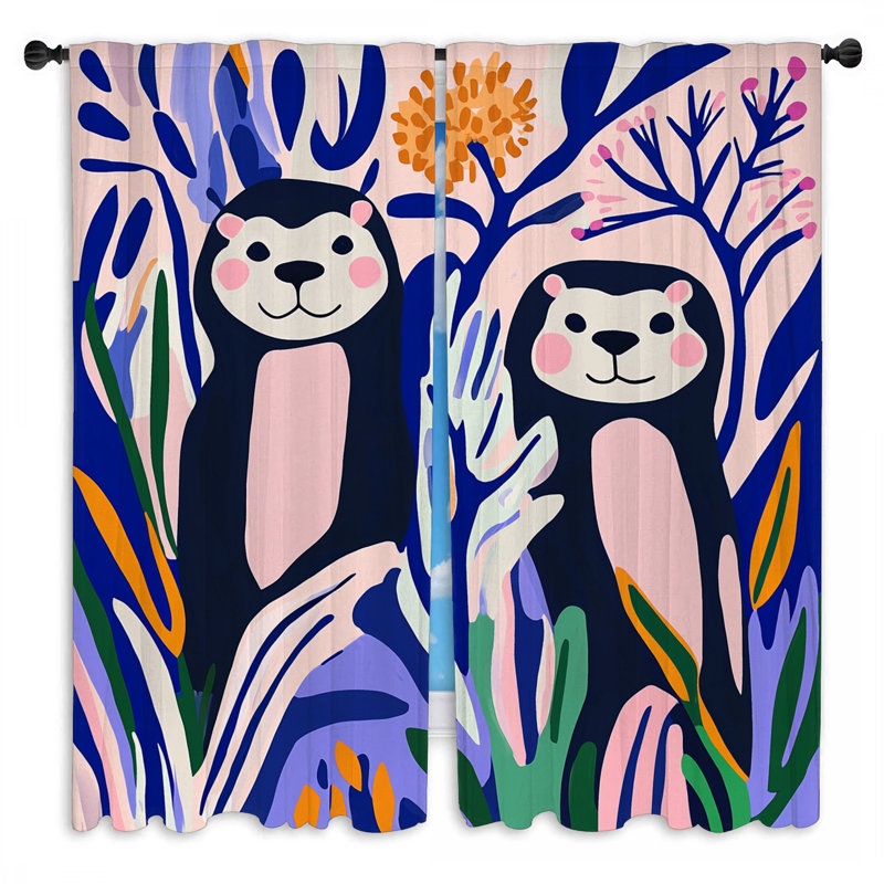 Rideaux ludiques Playful, L 56 po x L 78 po