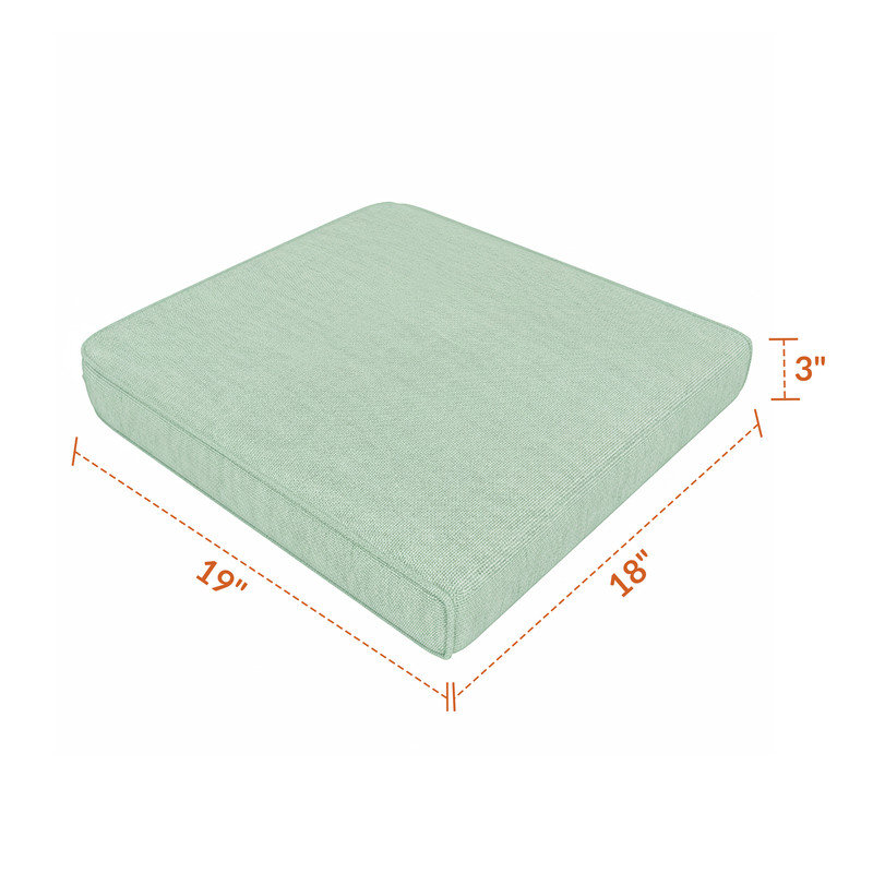 Coussin de remplacement pour chaise de salle à manger d'extérieur Sunbrella, Tissu spa