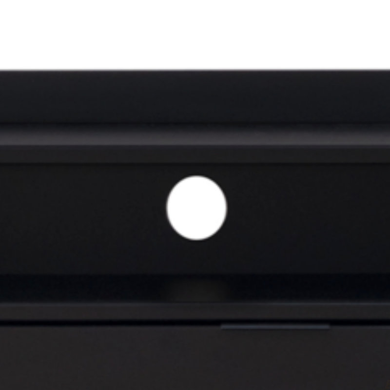 Table de chevet 2 tiroirs Mid-Century, Noir