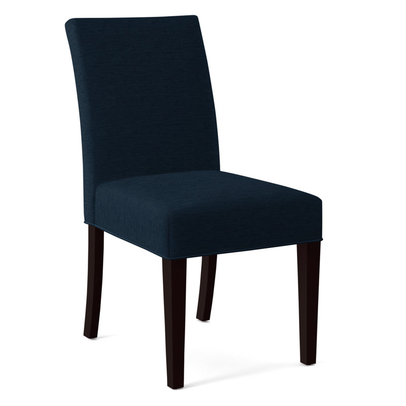 Manhattan Upholstered Dining Chair, Beige Sugar Performance; 0863-93, Java Finish