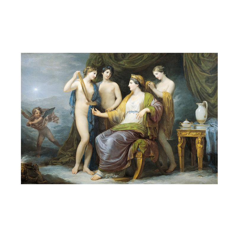 Art sur toile Andrea The Elder Appiani Juno Bathing, Or Juno Attired By Graces, H 12 po x l 19 po