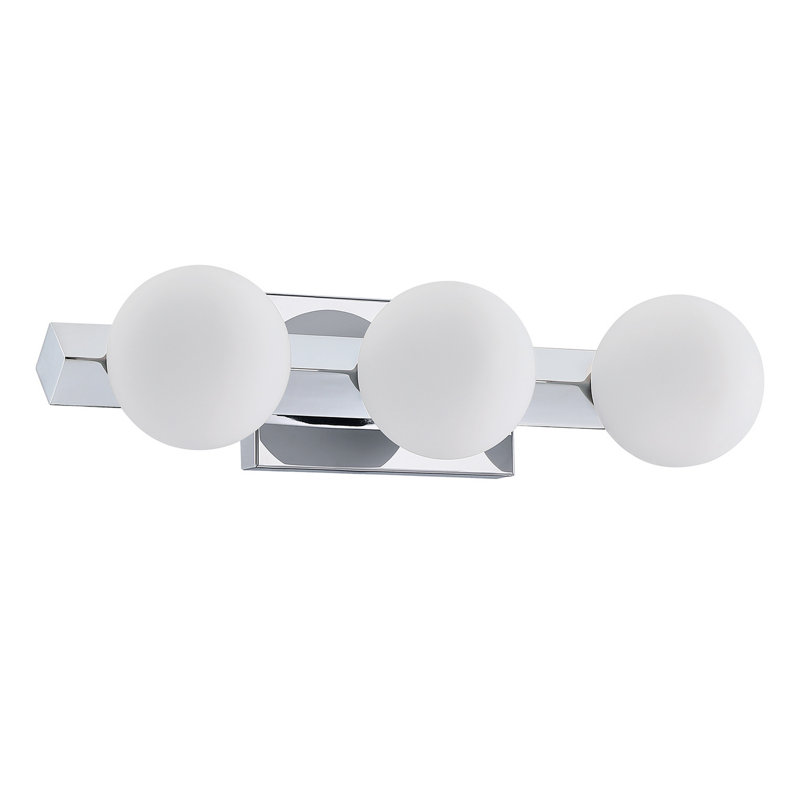 Éclairage pour meuble-lavabo 3 lumières Casares, Chrome