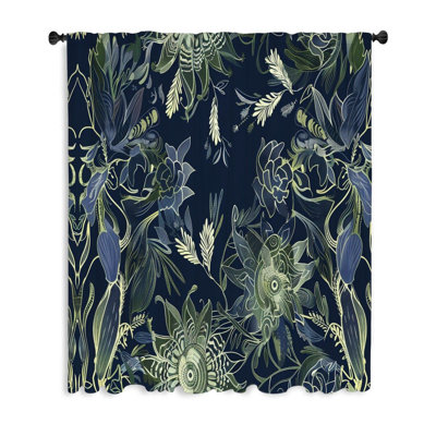 Rideau transparent en polyester Henal