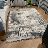 Kailianna Abstract Beige Area Rug 17 Stories Rug Size: Rectangle 6' x 9