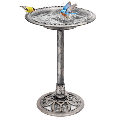 Demetrion Polyresin Birdbath