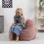 icon Kids Kingston Velvet Classic Bean Bag, Yellow-950864295