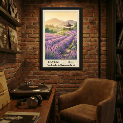 Landscape & Nature Lavender Hills Purple Calm Drifts Across The Air