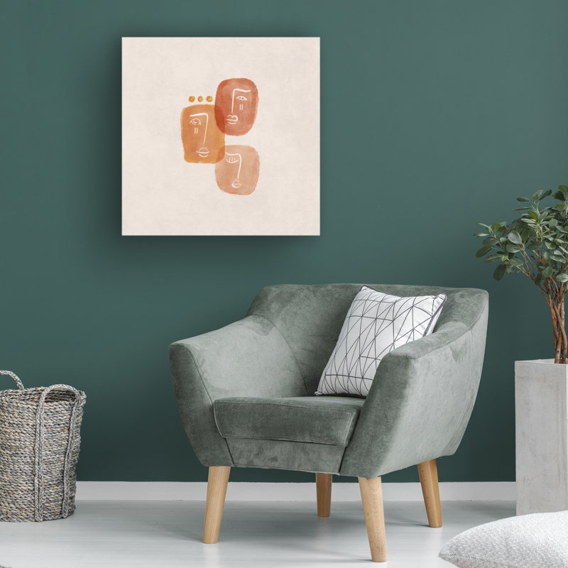 Art sur toile 3 têtes de bolognaise, bolologia, H 14 po x l 14 po